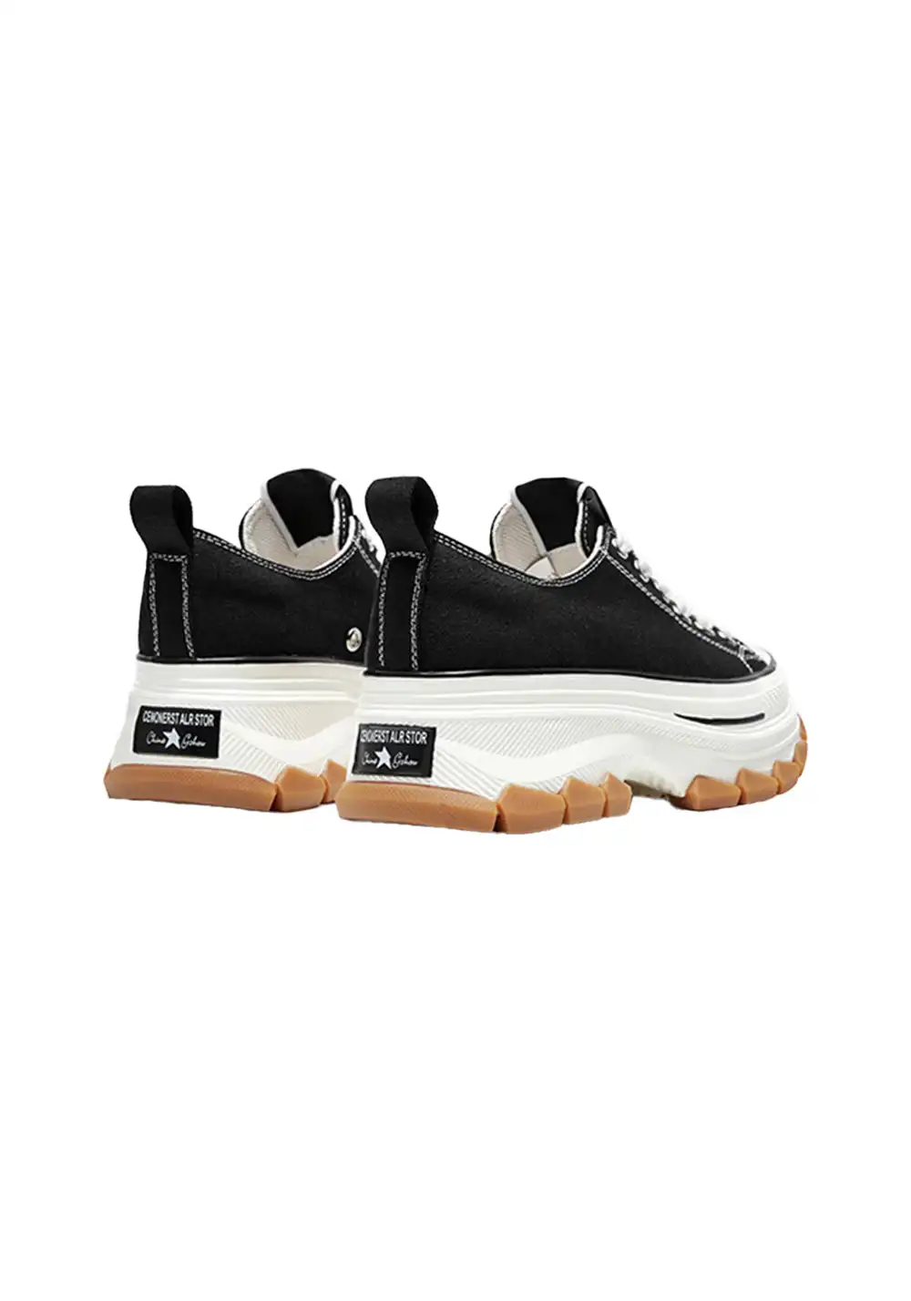 CHERYKALLY | Chunky White Canvas Sneakers 