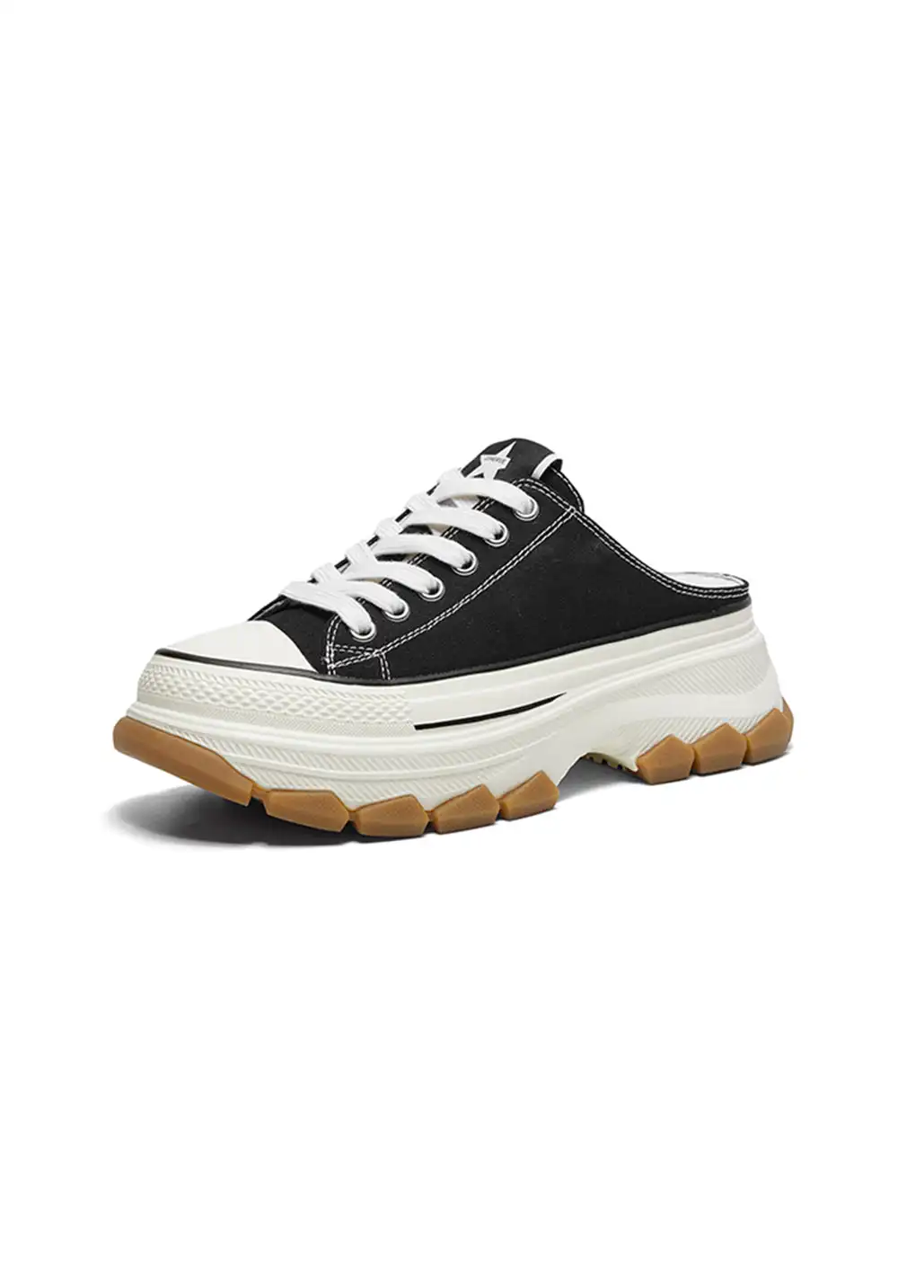 CHERYKALLY | Chunky White Canvas Sneakers 