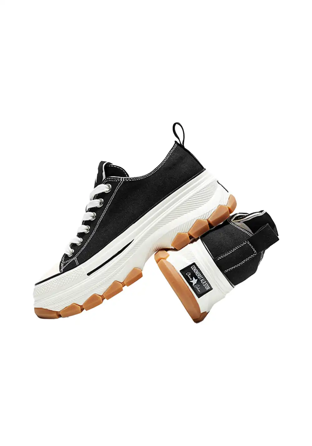 CHERYKALLY | Chunky White Canvas Sneakers 
