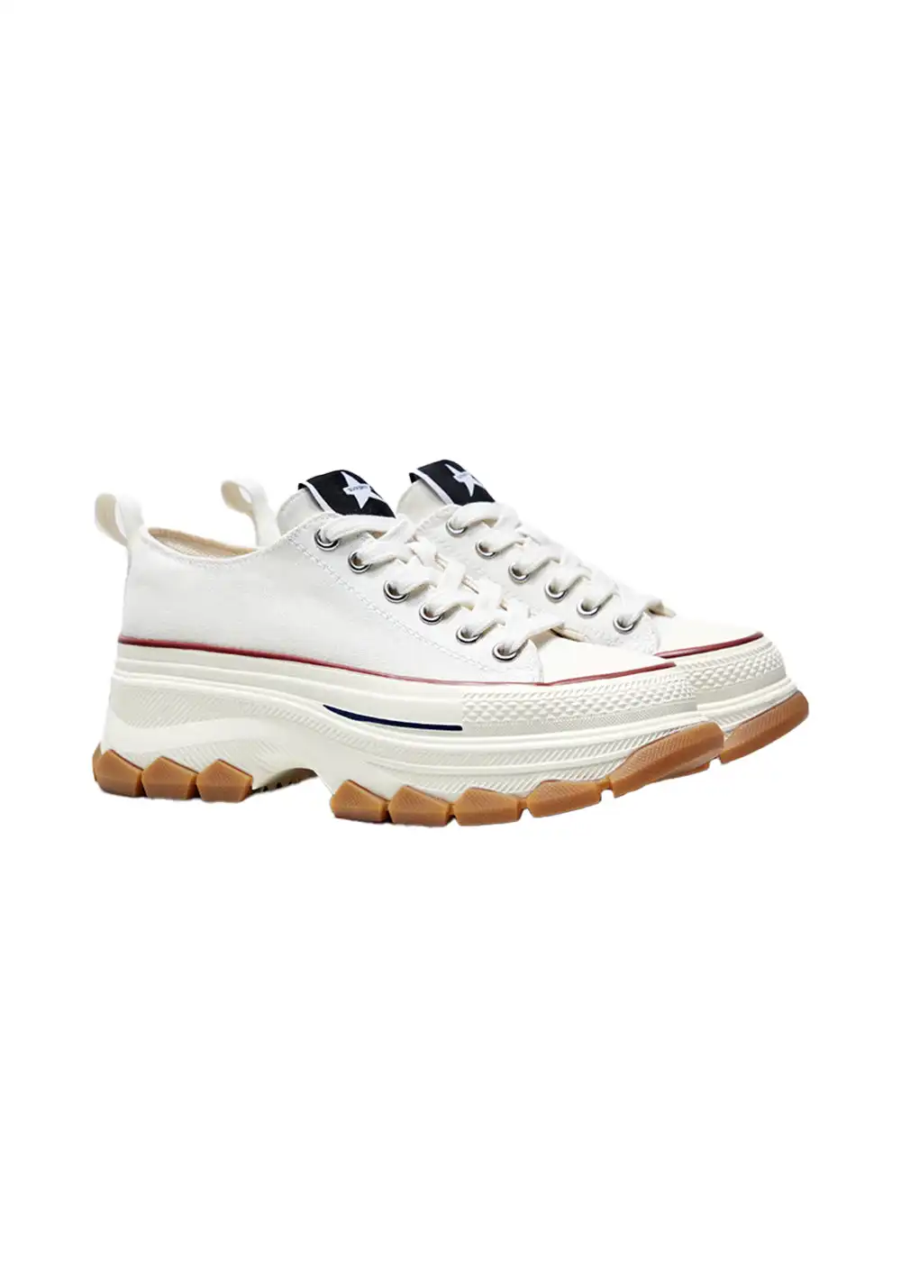 CHERYKALLY | Chunky White Canvas Sneakers 