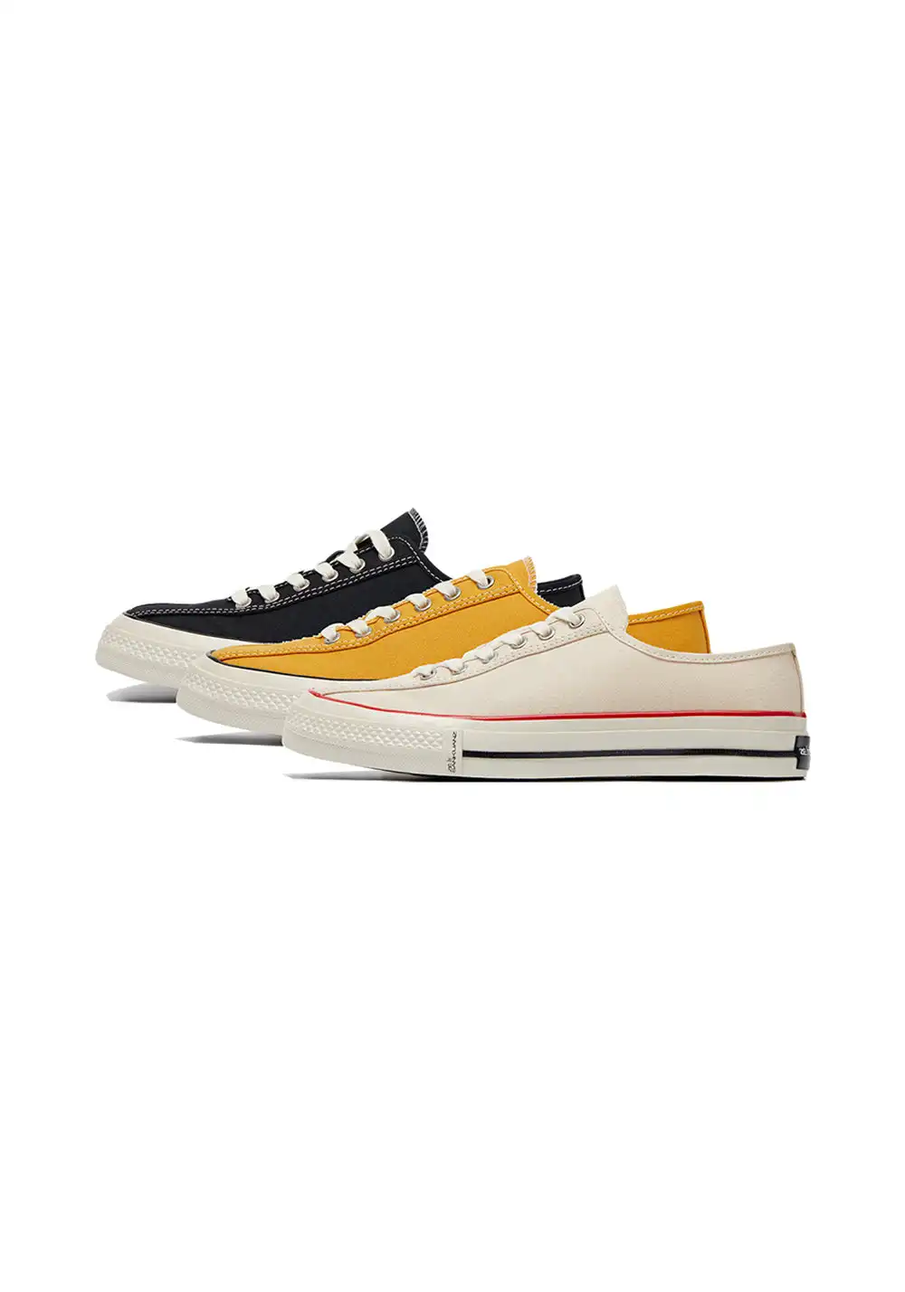 ZÉ | Tri-Color Low-Top Canvas Sneakers