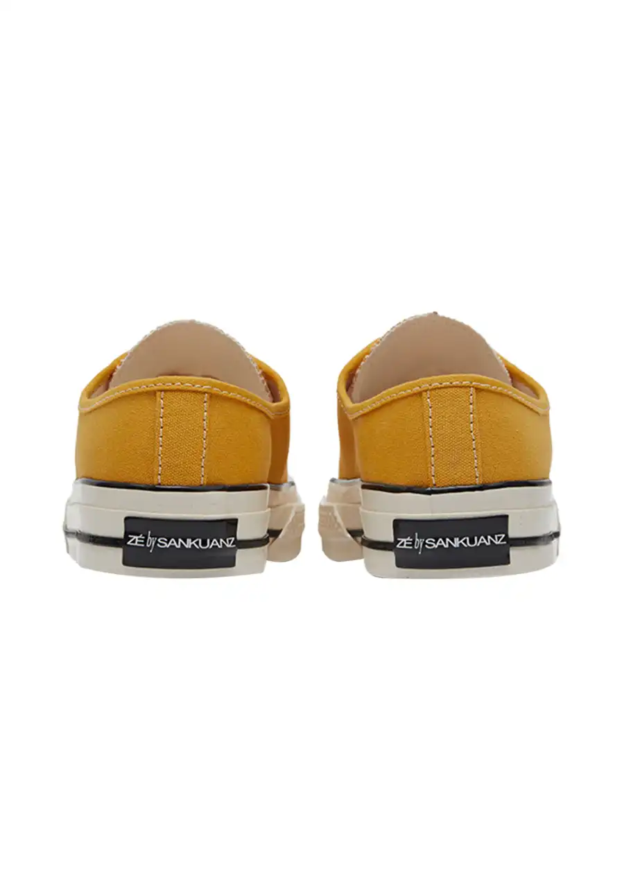 ZÉ | Tri-Color Low-Top Canvas Sneakers - 4