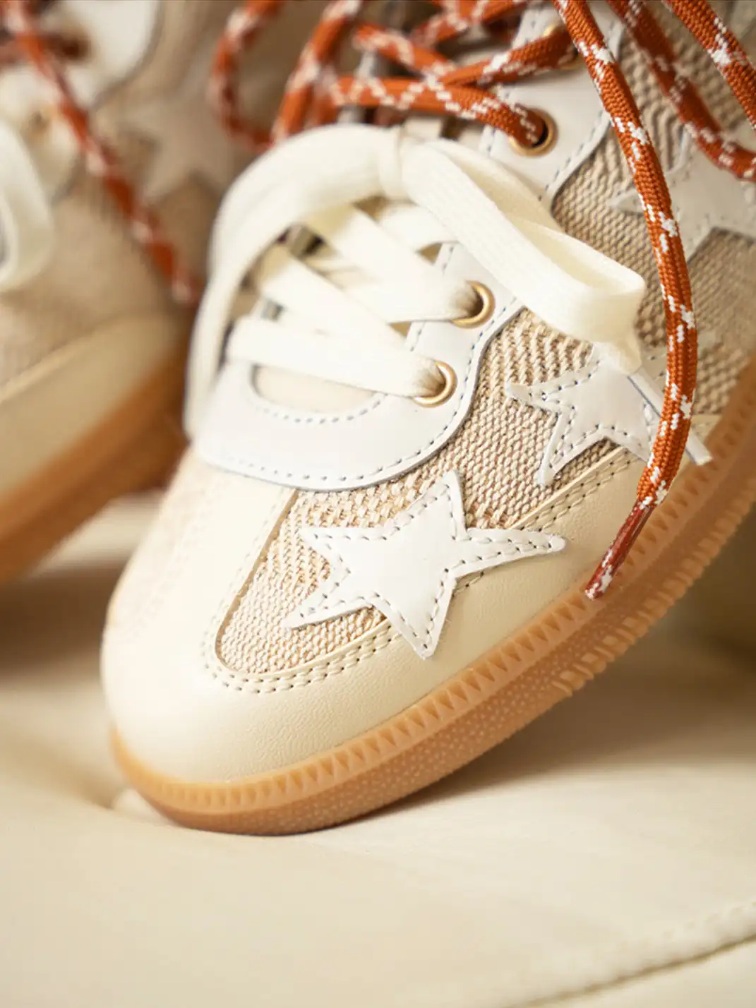 KAALIXTO | Classic Star Trainer Breathable Casual Shoes-Beige