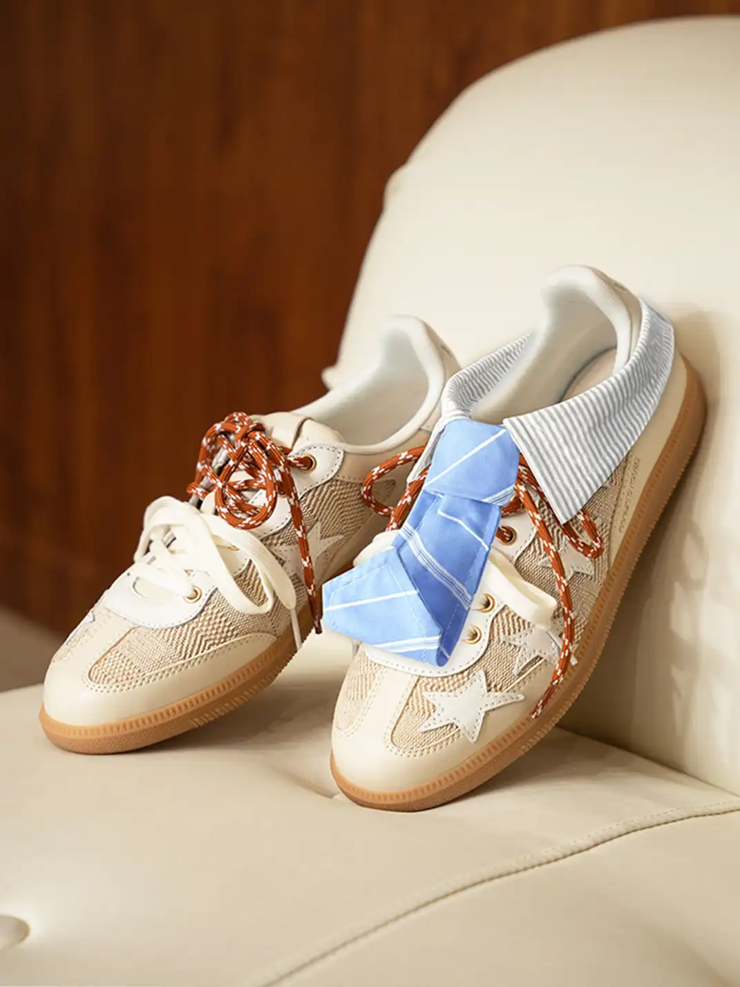 KAALIXTO | Classic Star Trainer Breathable Casual Shoes-Beige