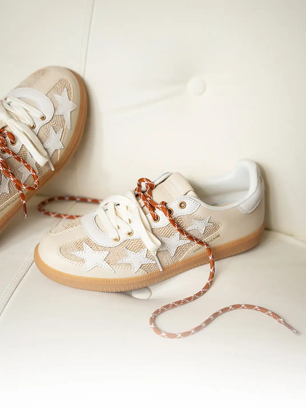 KAALIXTO | Classic Star Trainer Breathable Casual Shoes-Beige