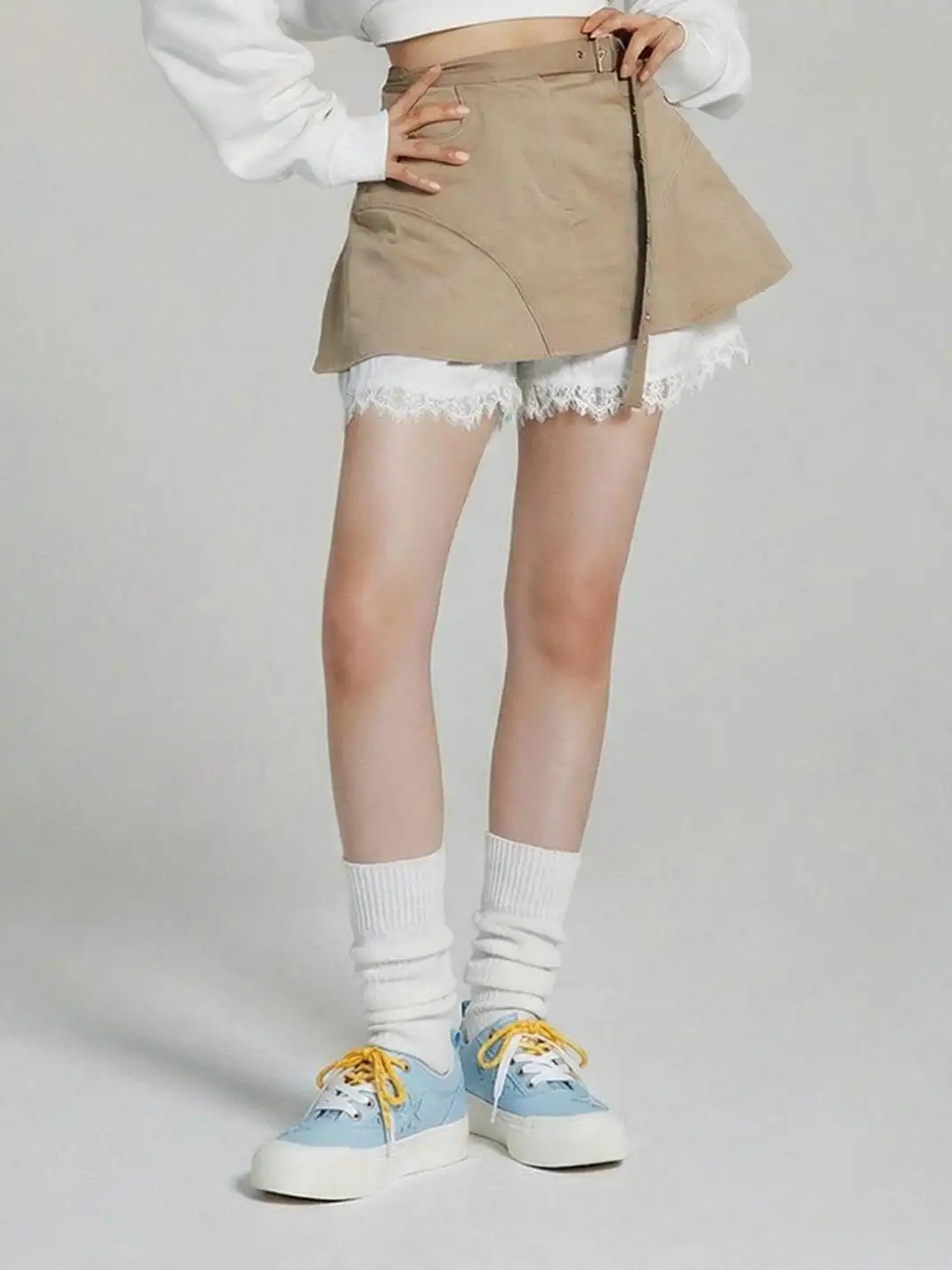 KAALIXTO | Westie Canvas Platform Low-Top Sneakers
