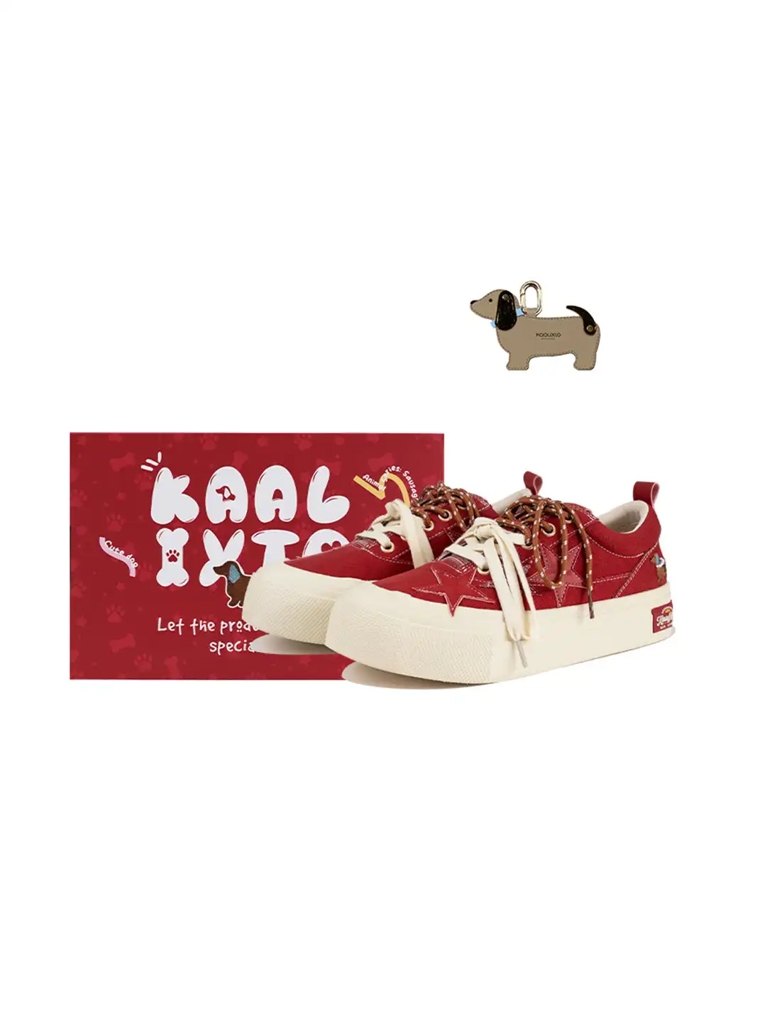 KAALIXTO | Dachshund Star Canvas Platform Sneakers
