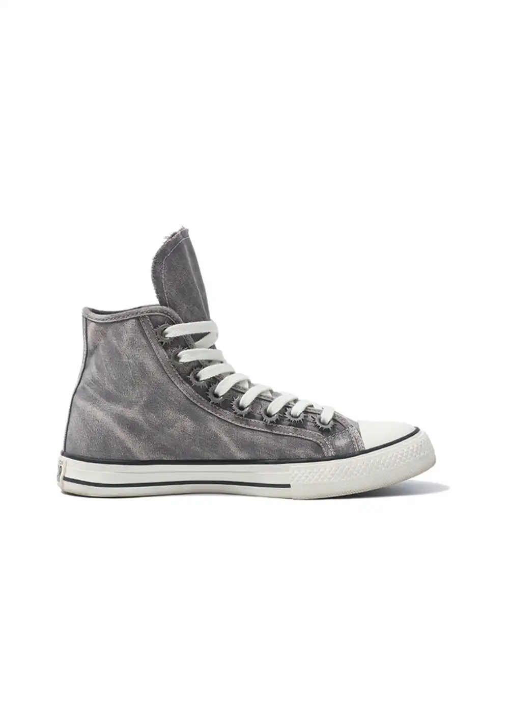 Roman Catcher | Distressed High Top Canvas Shoes-Gray