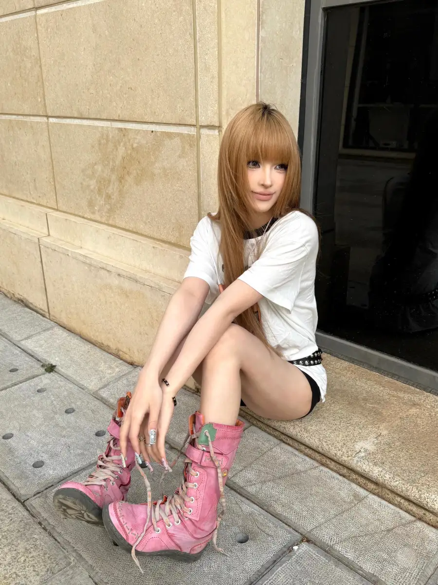 TMA EYES | Washed PU Y2K Style Snow Boots - 2