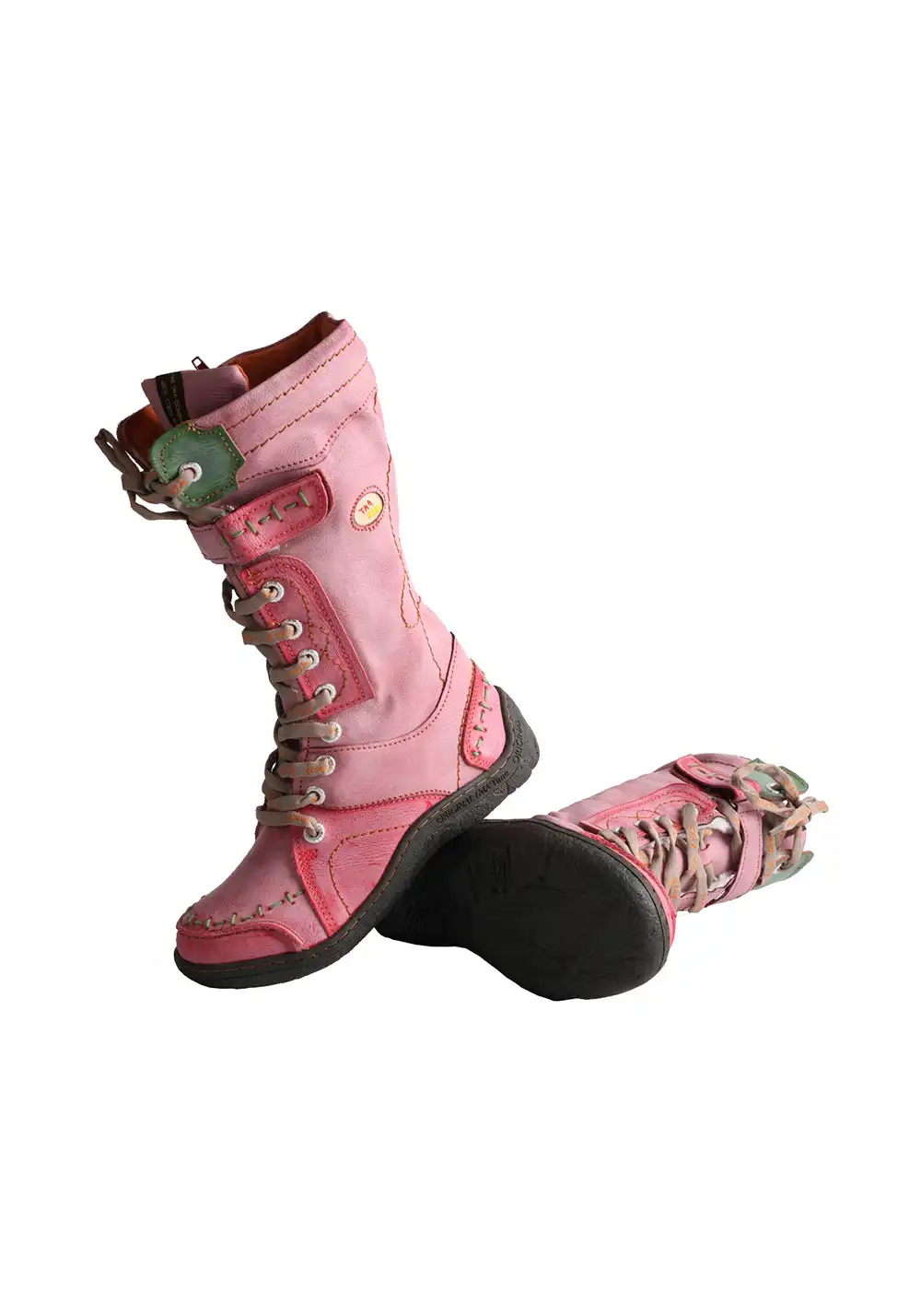 TMA EYES | Washed PU Y2K Style Snow Boots