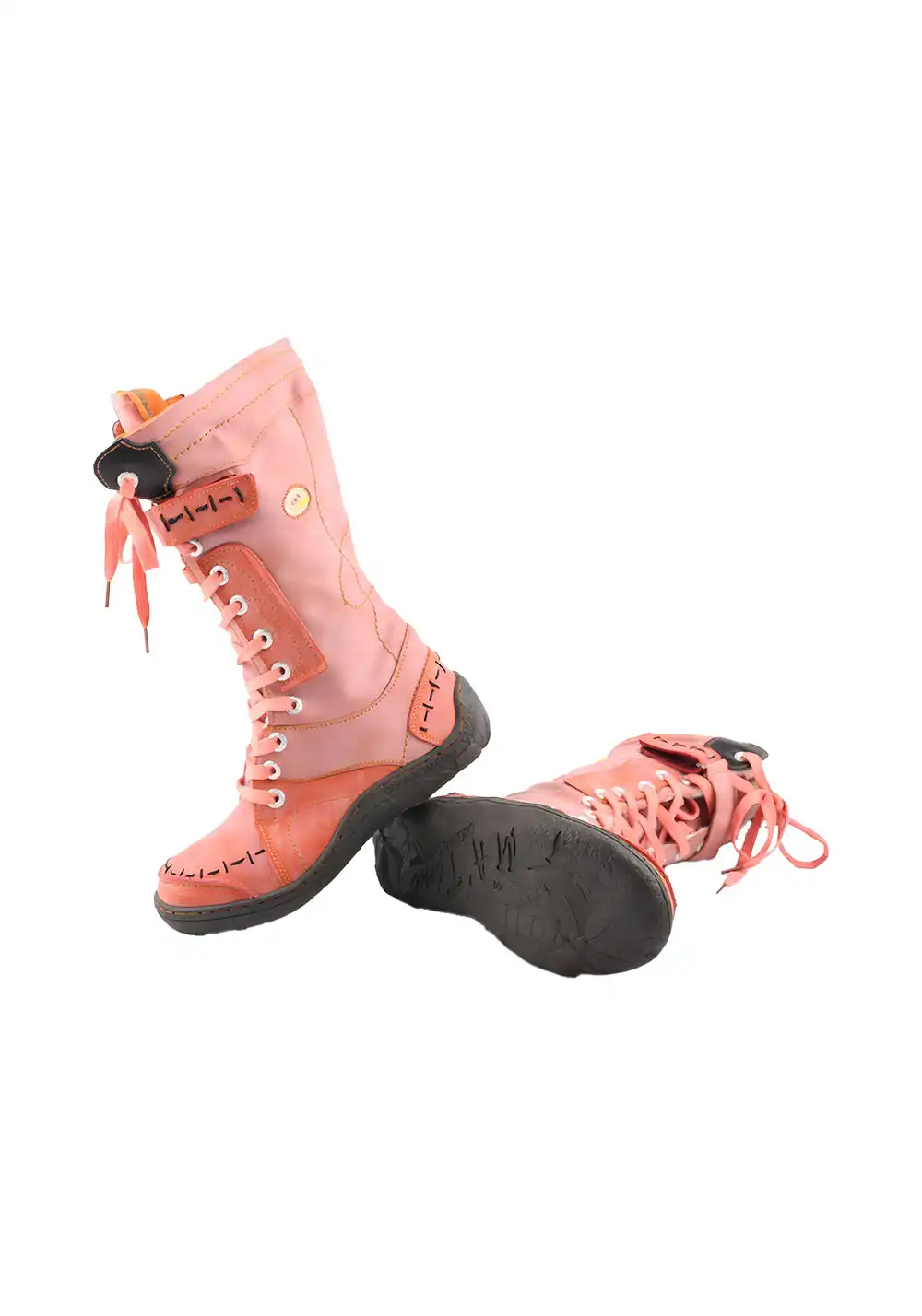 TMA EYES | Washed PU Y2K Style Snow Boots - fleece lined