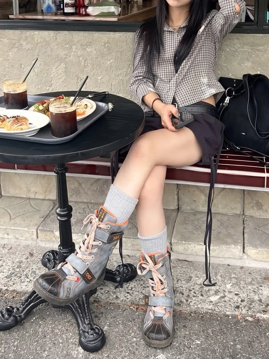 TMA EYES | Anti-Slip Flat High Boots - No Fleece lined