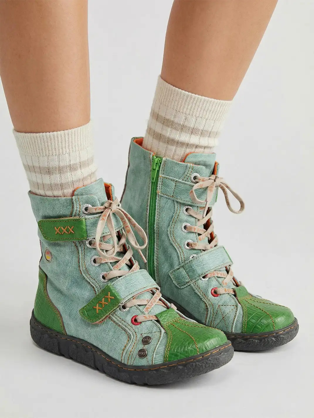 TMA EYES | Anti-Slip Flat High Boots - No Fleece lined