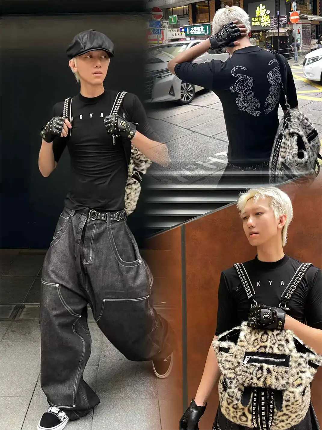 REGEN ZONE | Studded Leather Boxing Biker Gloves