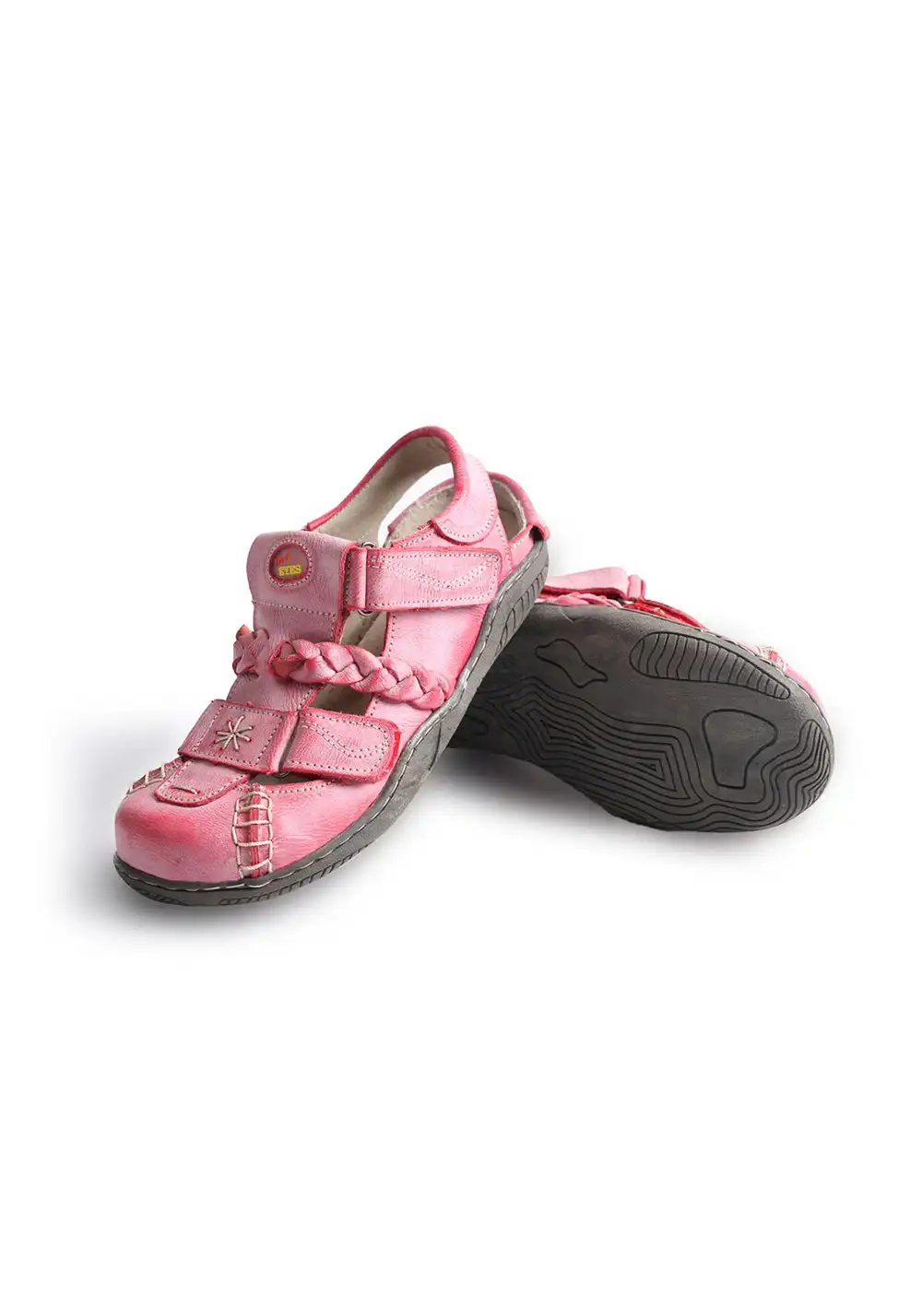 TMA EYES | Vintage French Hollow Out Sandals-Pink