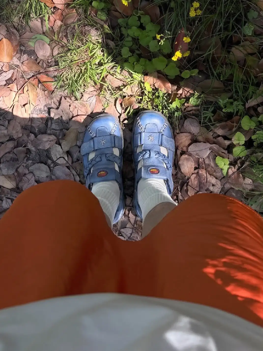 TMA EYES | Vintage French Hollow Out Sandals-Blue&Black