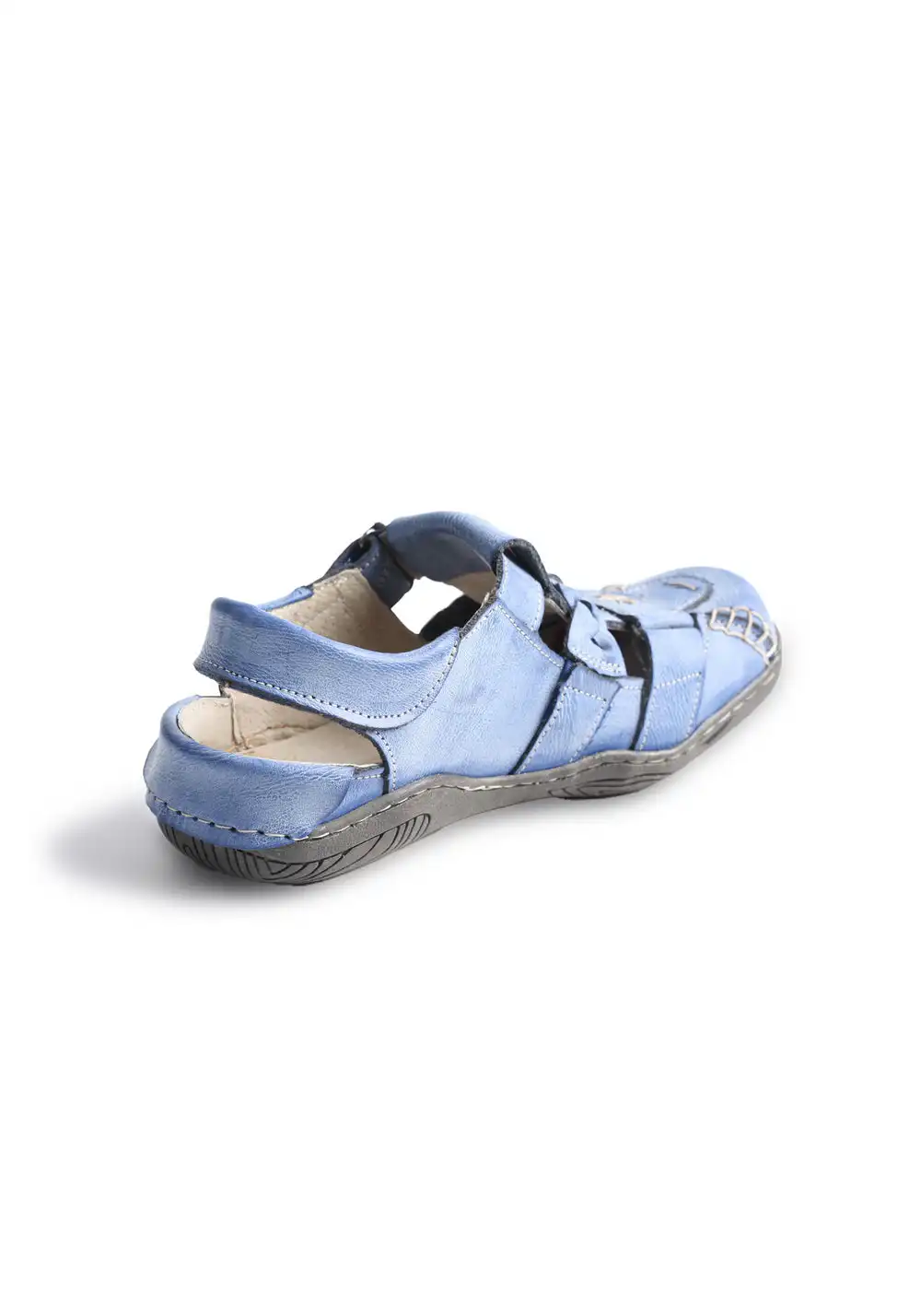 TMA EYES | Vintage French Hollow Out Sandals-Blue&Black