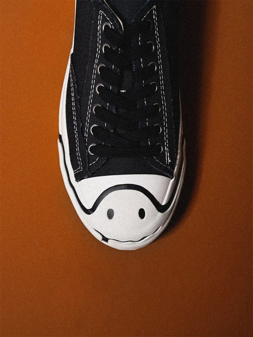 T/C MADE│025 Thick-soled Elevated Moccasin-style Canvas Shoes-Black