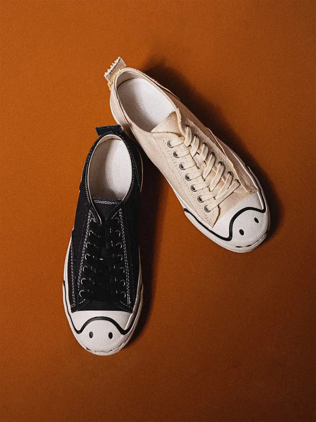 T/C MADE│025 Thick-soled Elevated Moccasin-style Canvas Shoes-White