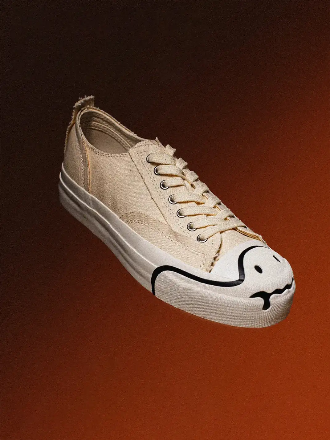 T/C MADE│025 Thick-soled Elevated Moccasin-style Canvas Shoes-White