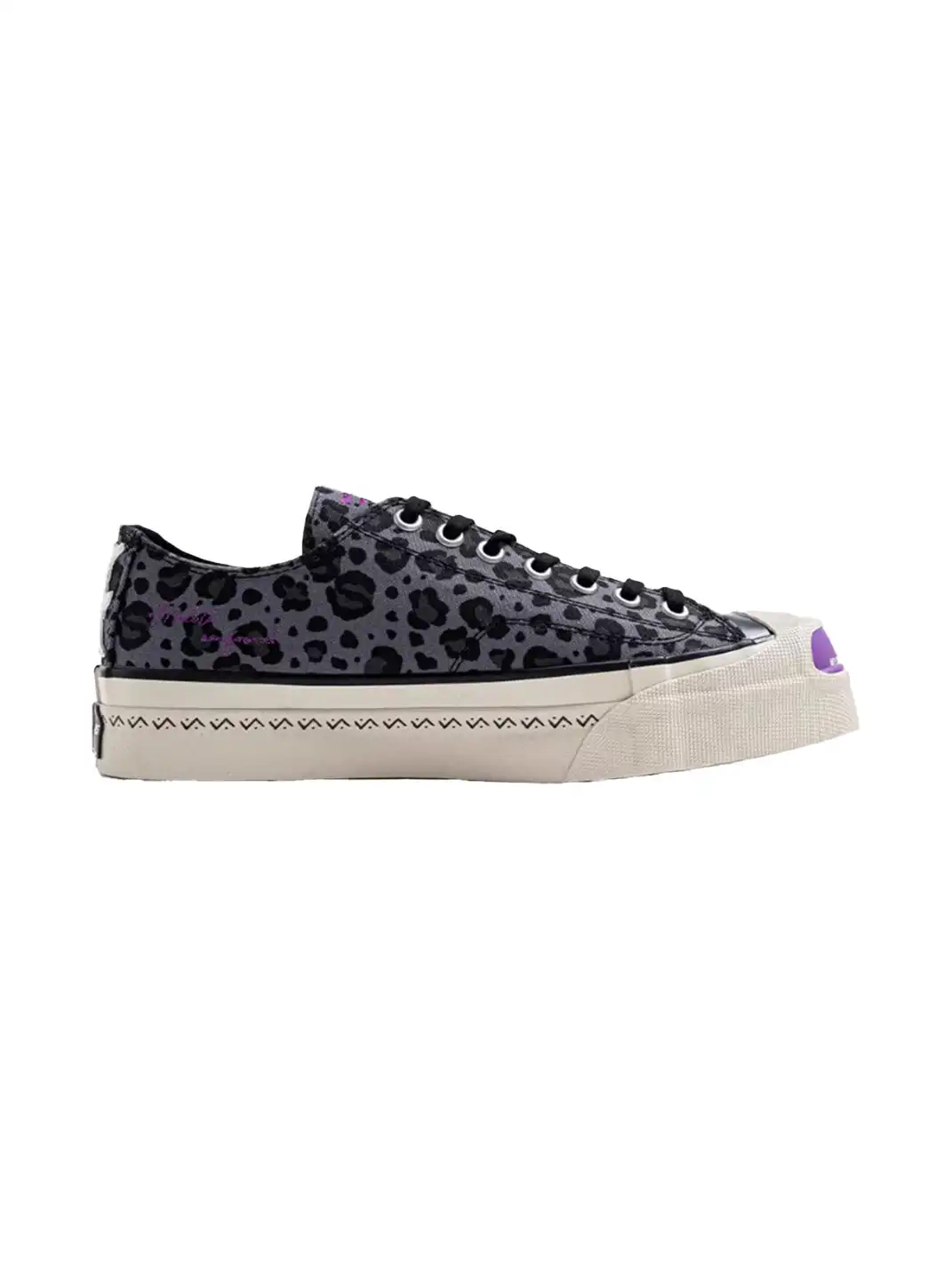 T/C MADE│S45 Smiley Low-Tops - Leopard/Bone Canvas Shoes with Thick Sole