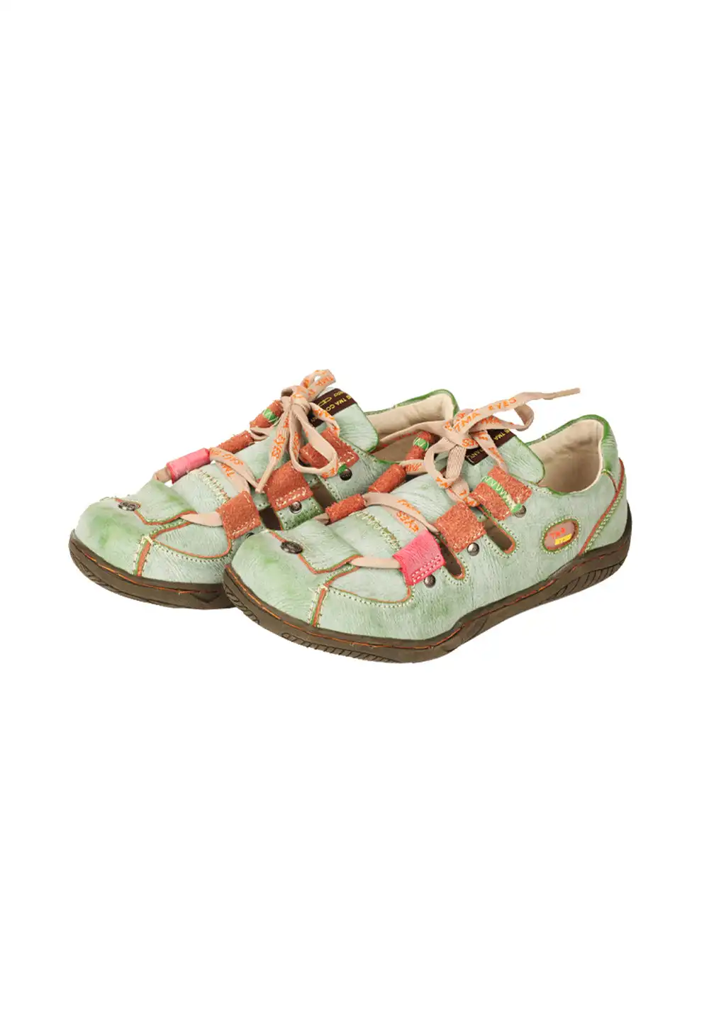 TMA EYES | Retro Flat Genuine Leather Casual Shoes
