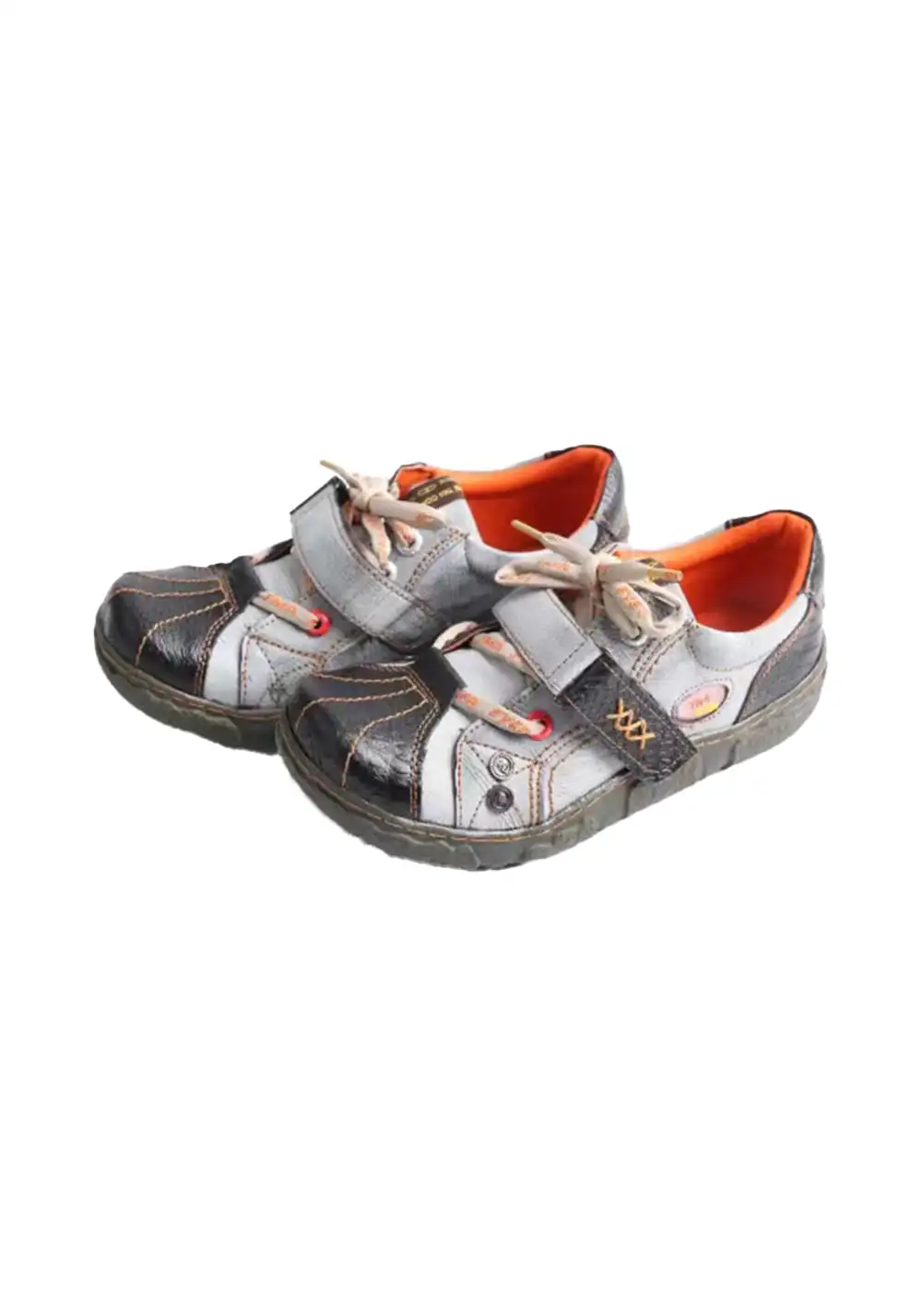 TMA EYES | PU Leather Retro Non-Slip Flat Shoes