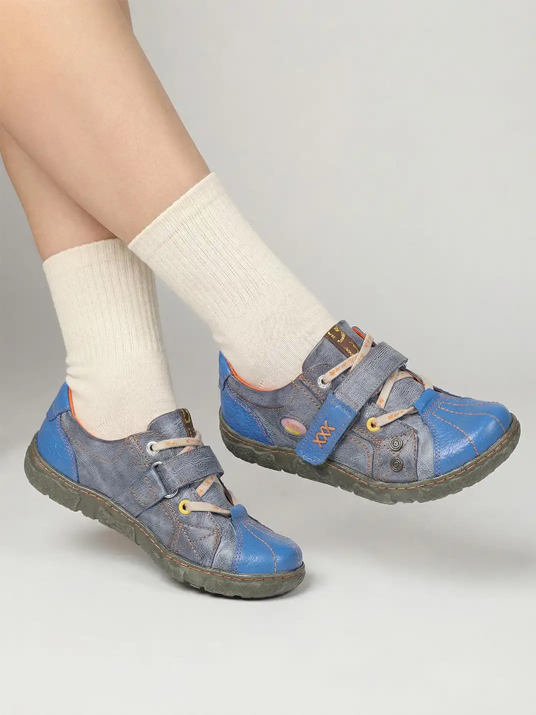 TMA EYES | PU Leather Retro Non-Slip Flat Shoes