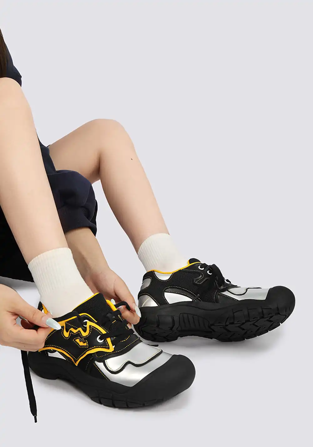 Cat and cat | Sweet Chunky Round Toe Sneakers