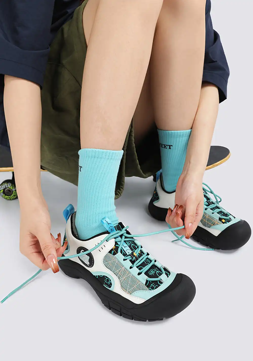 Cat and cat | Colorblock Platform Outdoor Sneakers