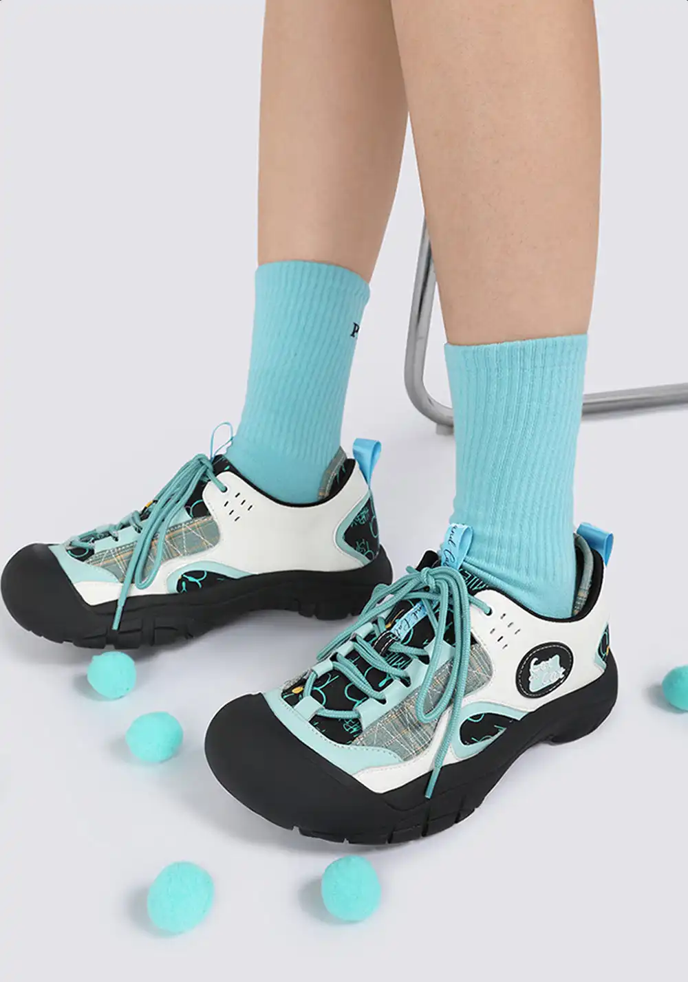 Cat and cat | Colorblock Platform Outdoor Sneakers