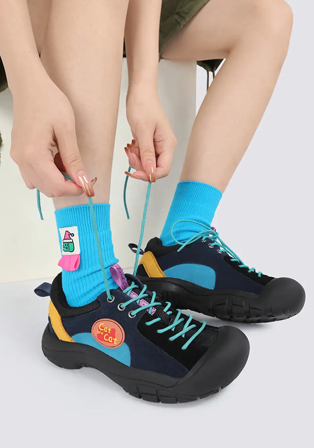 Cat and cat | Chunky Colorblock Outdoor Sports Shoes