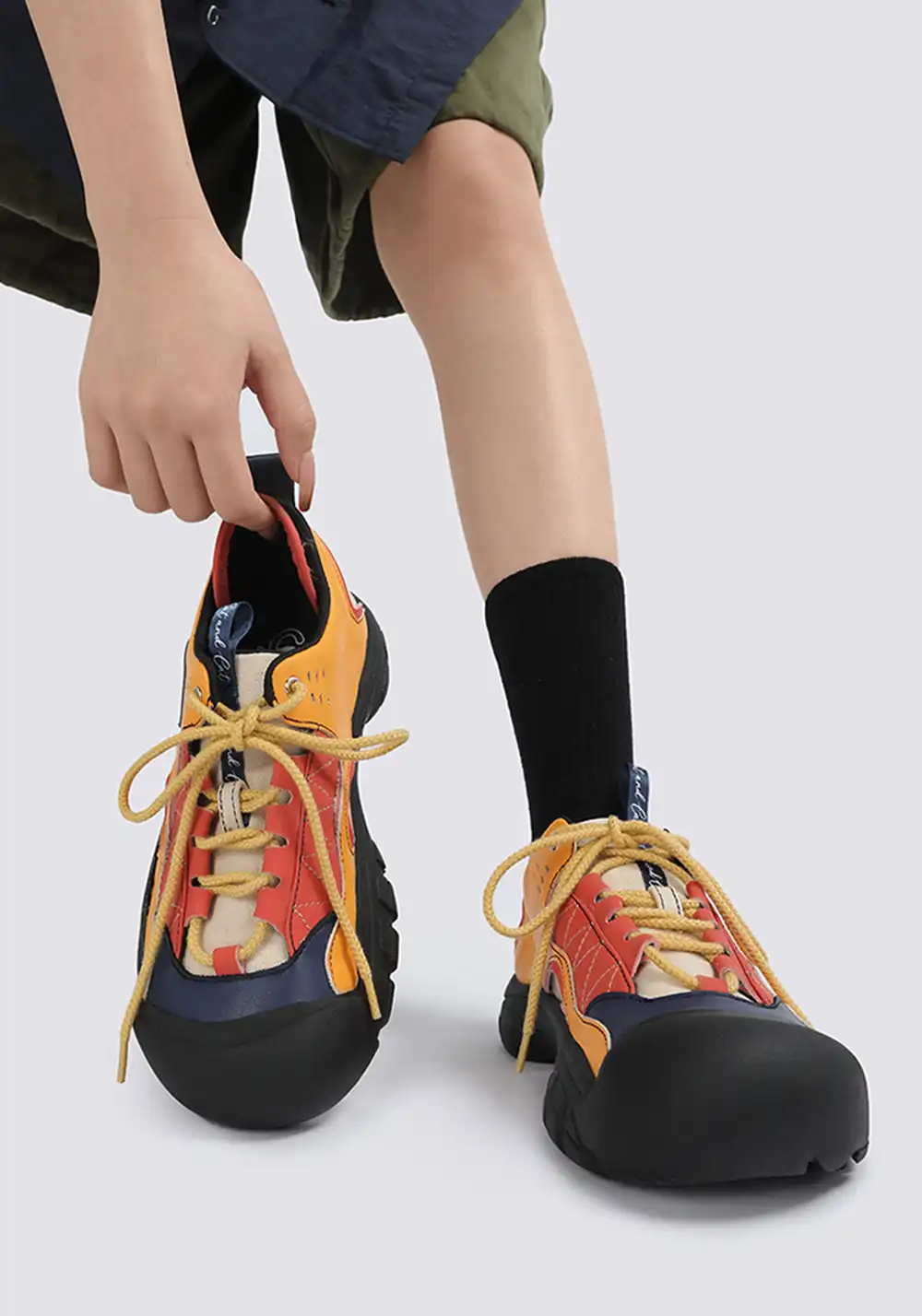 Cat and cat | Cute Petite Chunky Round Toe Sneakers