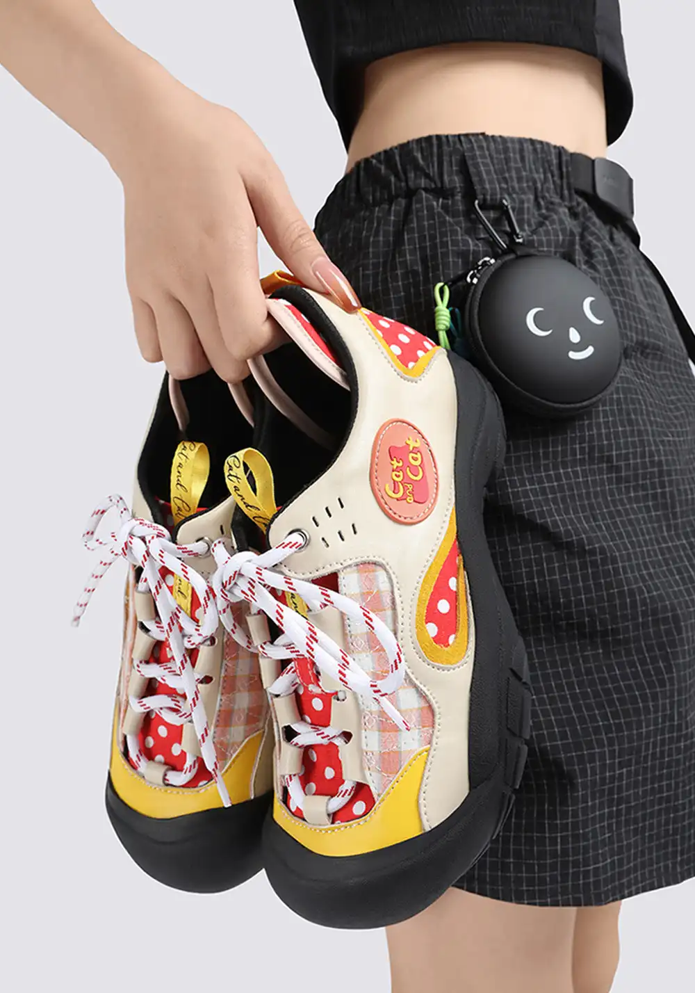 Cat and cat | Chunky Round Toe Lace-Up Sneakers