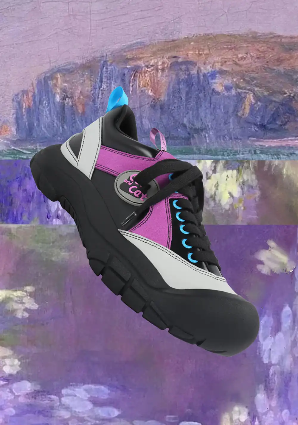 Cat and cat | Chunky Round Toe Lace-Up Sneakers