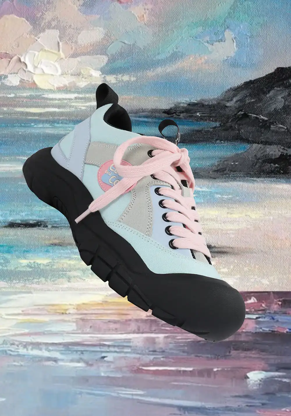 Cat and cat | Round Toe Chunky Sole Casual Sneakers