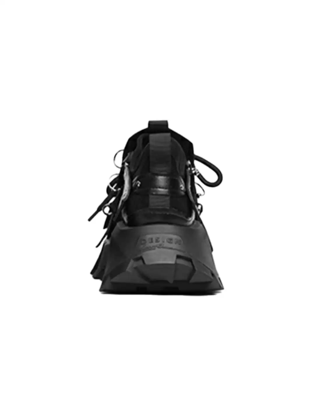 KEDDO│Studded Tassel Chunky Sneakers-Black
