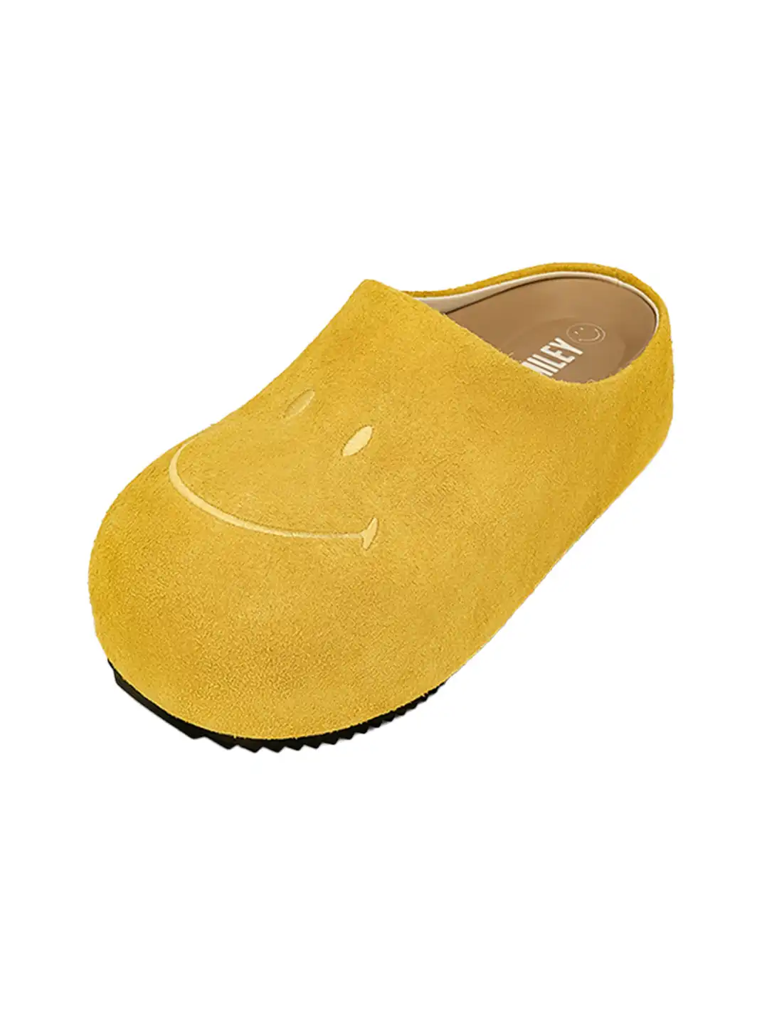 SMILEY | Chunky Slip-On Mule Sandals-Yellow