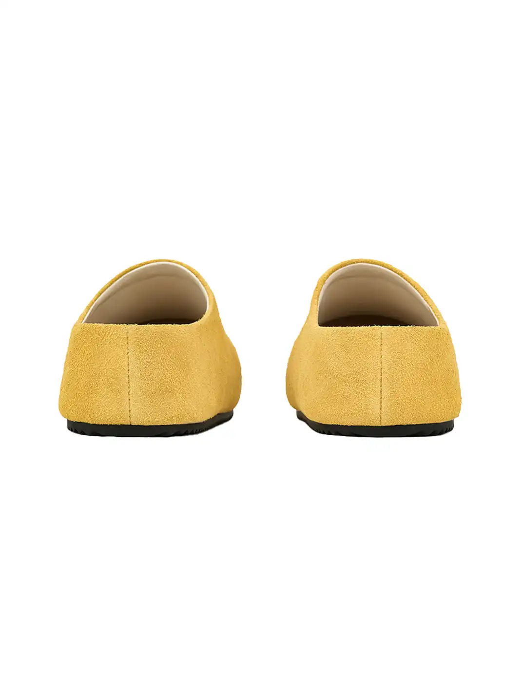 SMILEY | Chunky Slip-On Mule Sandals-Yellow