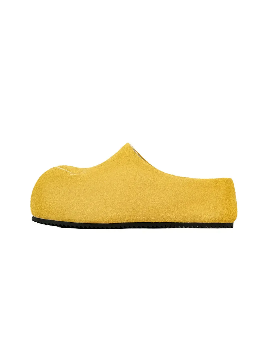 SMILEY | Chunky Slip-On Mule Sandals-Yellow