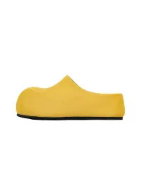 SMILEY | Chunky Slip-On Mule Sandals-Yellow