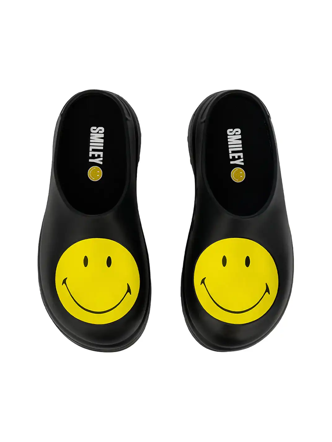 SMILEY | Slip-On Platform Chef Shoes-Black