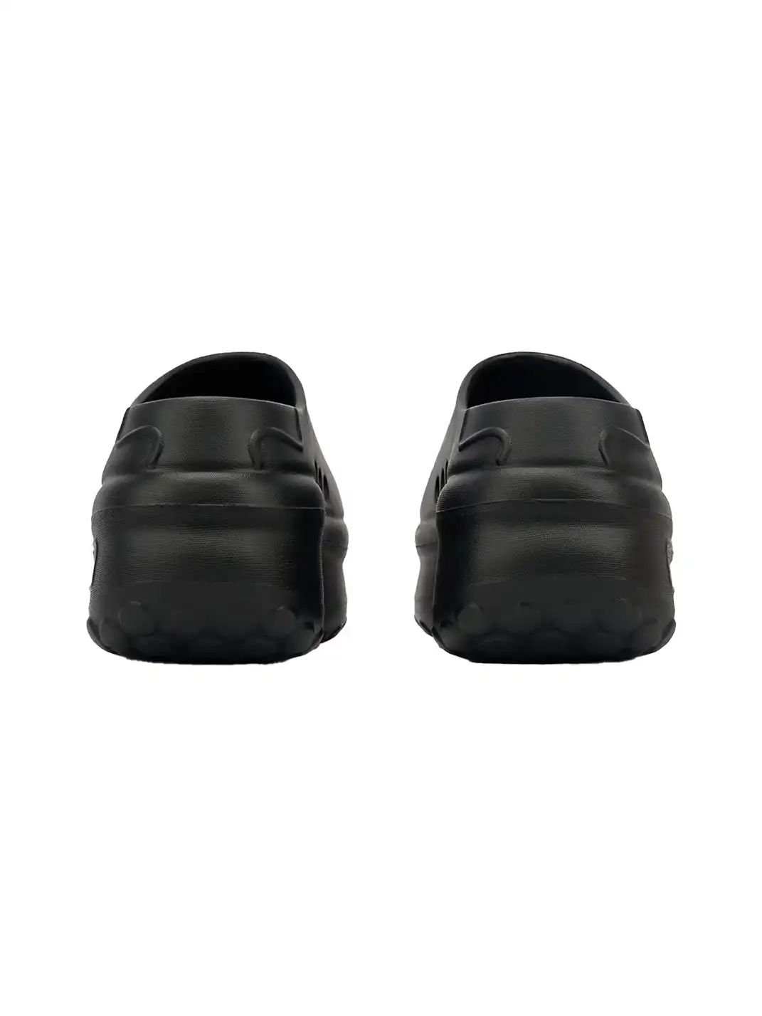 SMILEY | Slip-On Platform Chef Shoes-Black