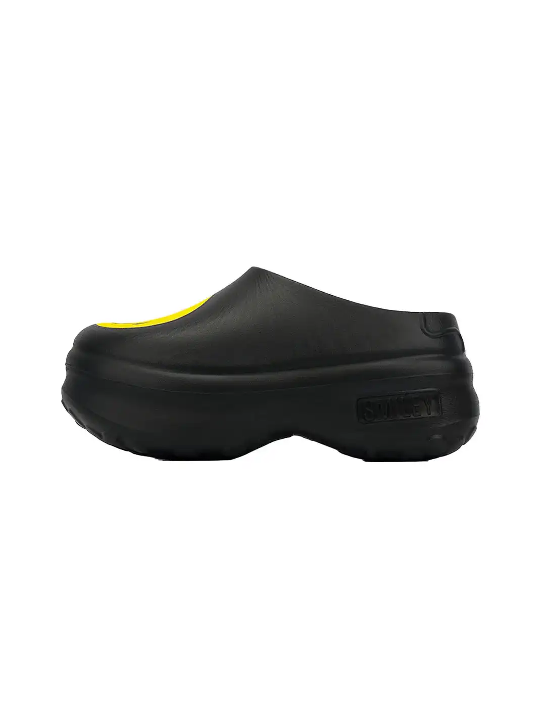 SMILEY | Slip-On Platform Chef Shoes-Black
