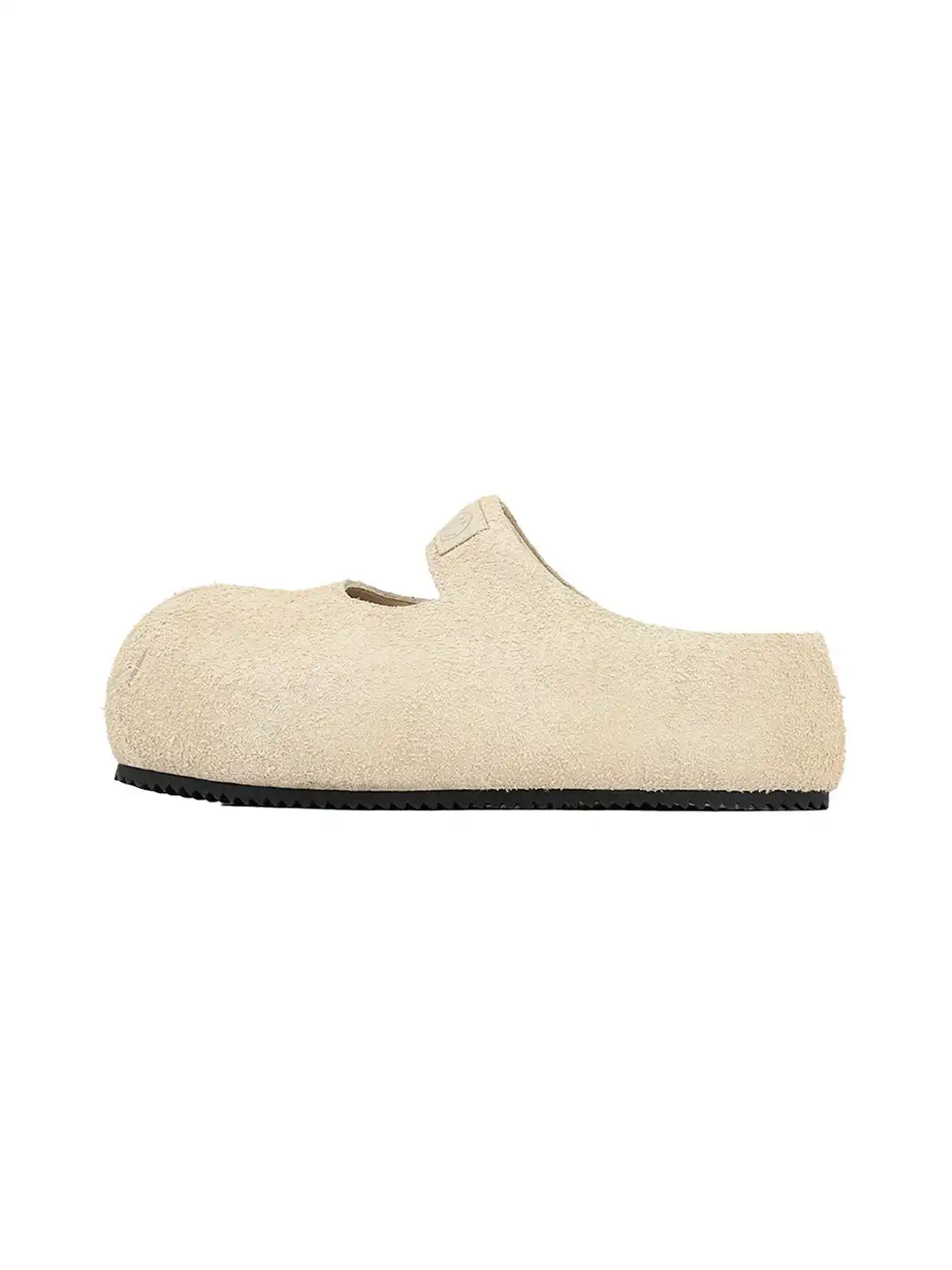 SMILEY | Slip-On Mary Jane Mules-Beige