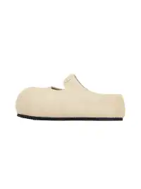 SMILEY | Slip-On Mary Jane Mules-Beige