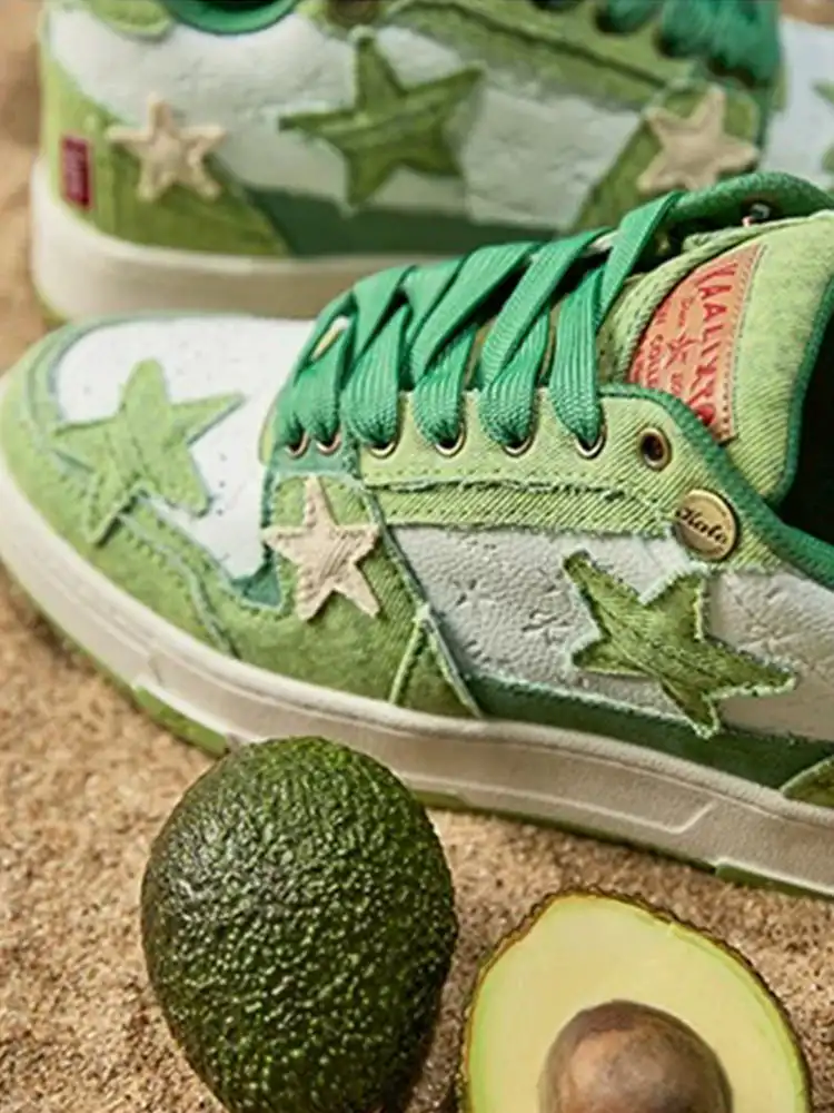 KAALIXTO丨Retro Star Sneakers - Avocado