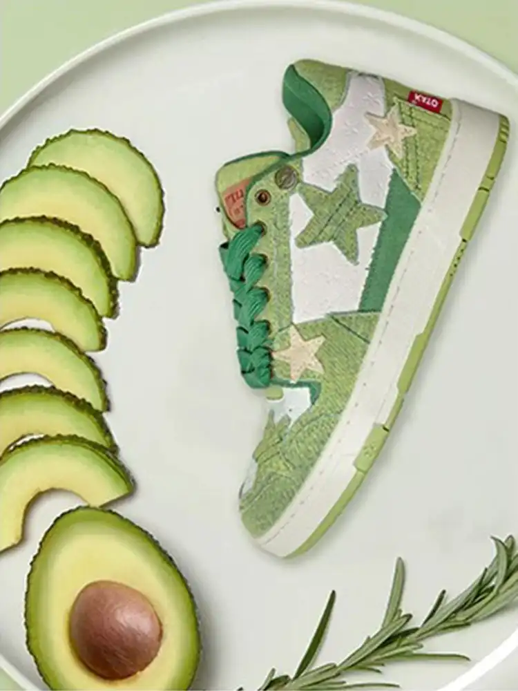 KAALIXTO丨Retro Star Sneakers - Avocado