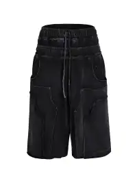 DND4DES | Dual Waist Washed Cropped Shorts