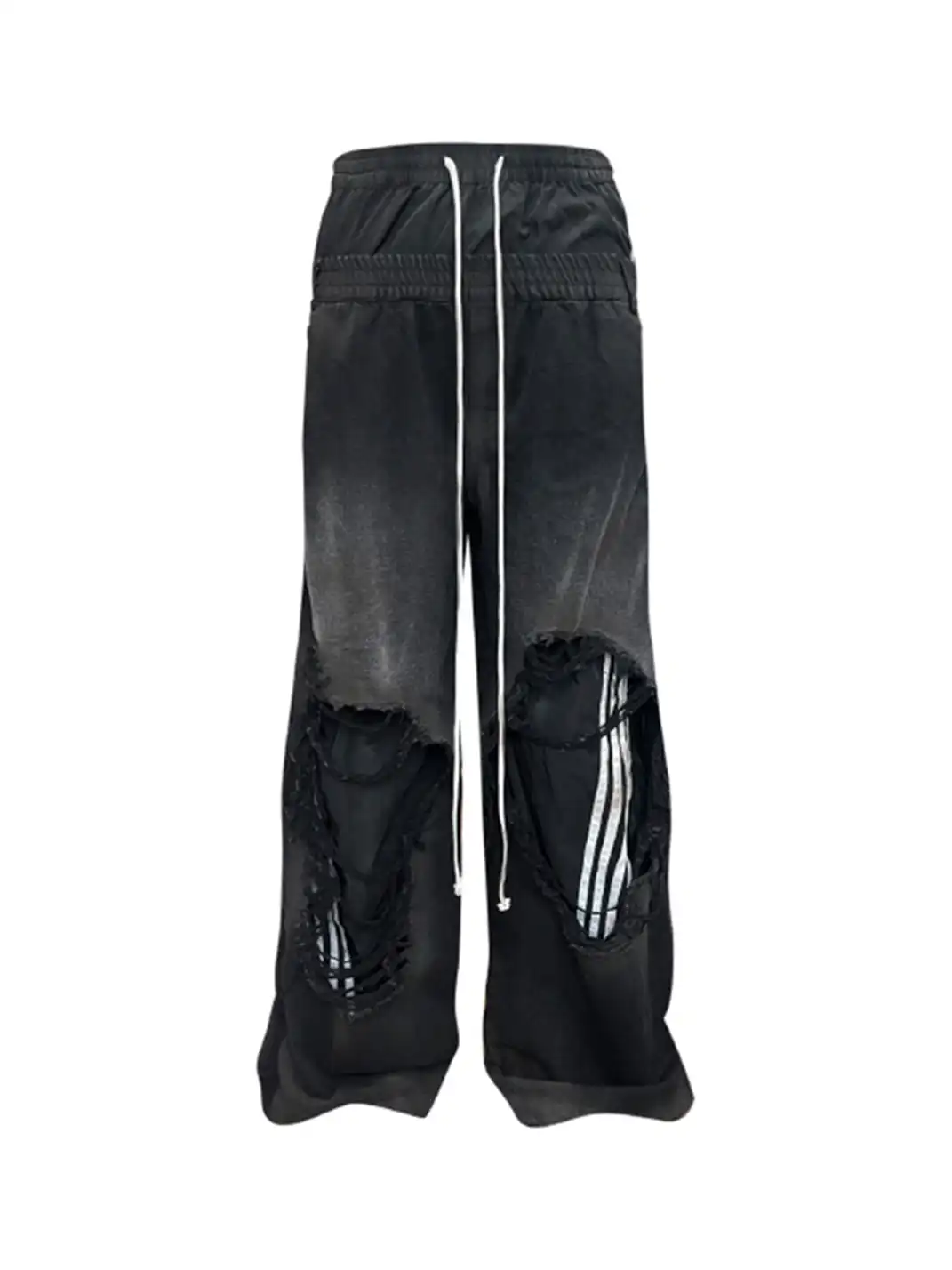 GOJOYJINNI丨Dual Waist Distressed Baggy Jeans